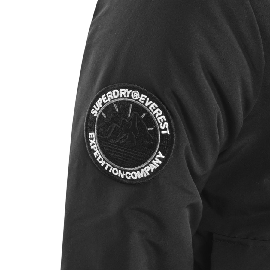 Alternative Image for ProductSuperdry Hooded Everest Jacket Black3